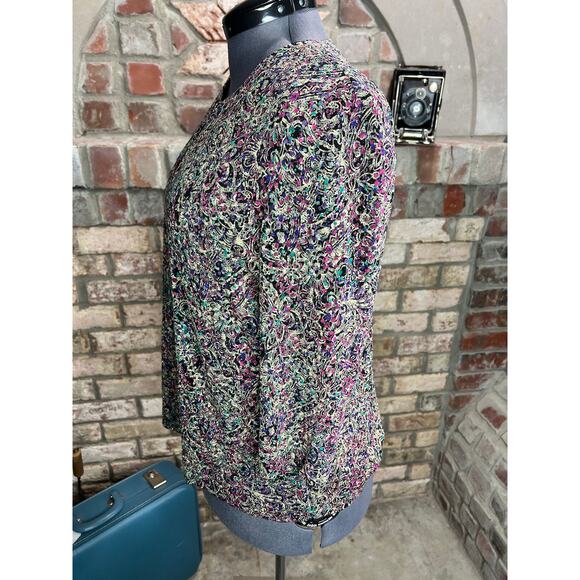 Alex tank top and jacket formal party purple teal sparkle - Picture 10 of 16